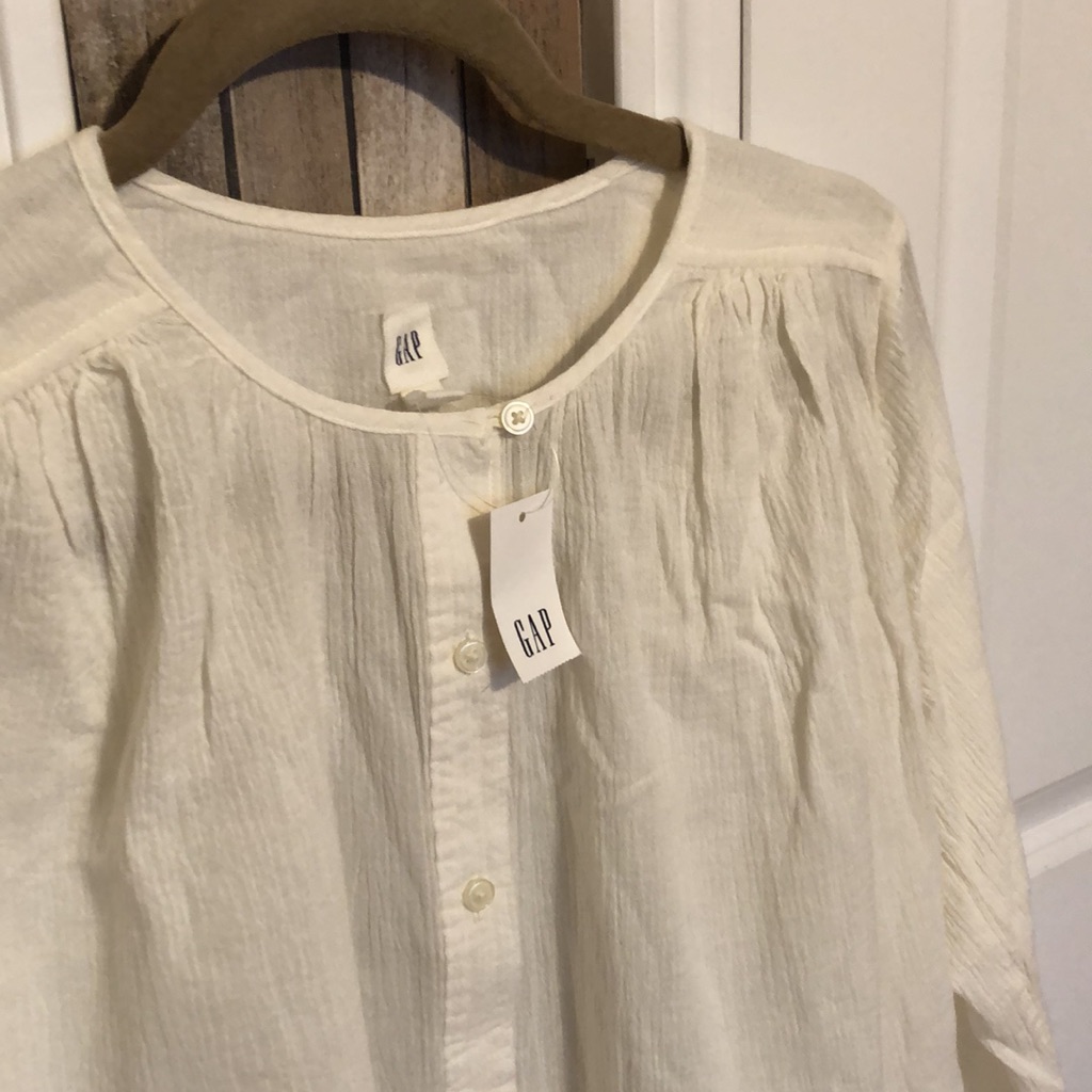 Gauze Button Down Blouse